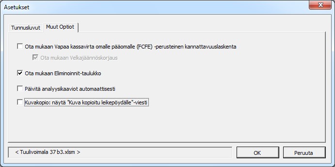 ota mukaan eliminoinnit